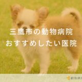 三鷹市の動物病院おすすめしたい医院